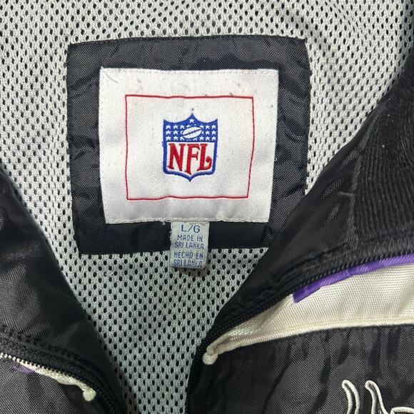 Vintage Minnesota Vikings NFL Jacket Mens Large Purple Yellow Football Coat - Picture 5 of 6